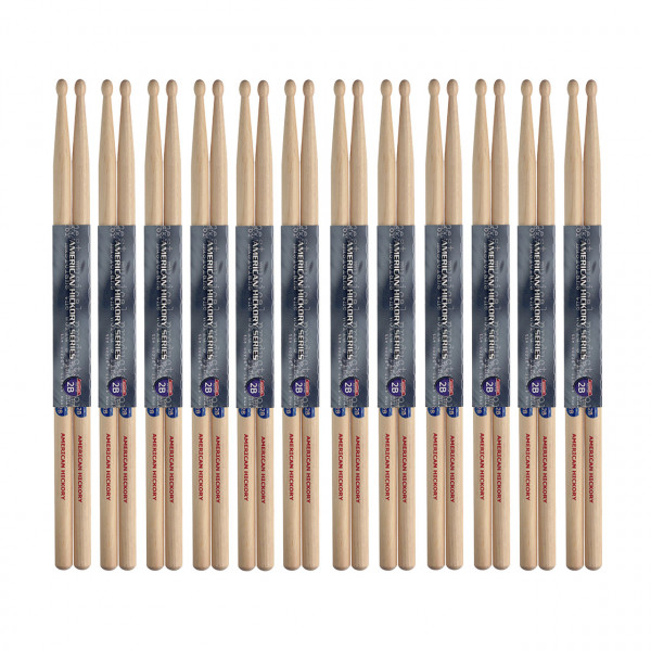 Stagg American Hickory Series Sticks 2B SH2B 12er-Pack