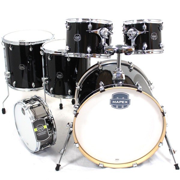 Mapex Armory Stage+ Set Piano Black Shell Set, mit Rosette