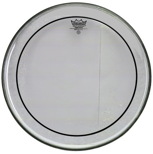 Remo Pinstripe clear 12"