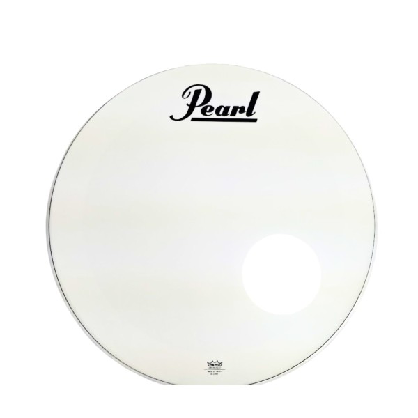 Remo UT 22" White Coated BD Frontfell mit Pearl Logo und Porthole