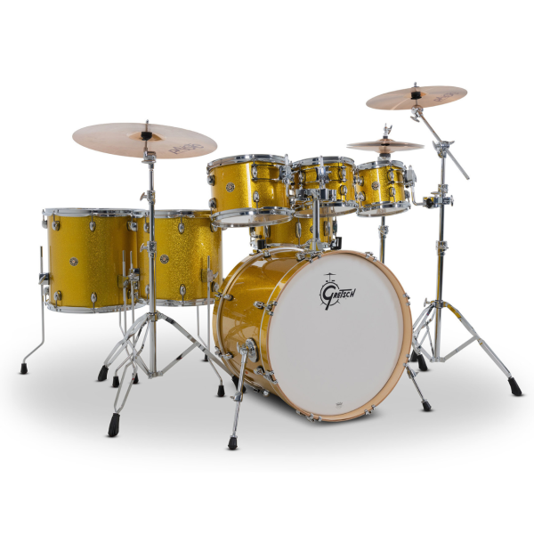 Gretsch Catalina Maple 7-piece Shellset in Lemon Sparkle