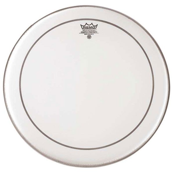 Remo Pinstripe white coated 18"