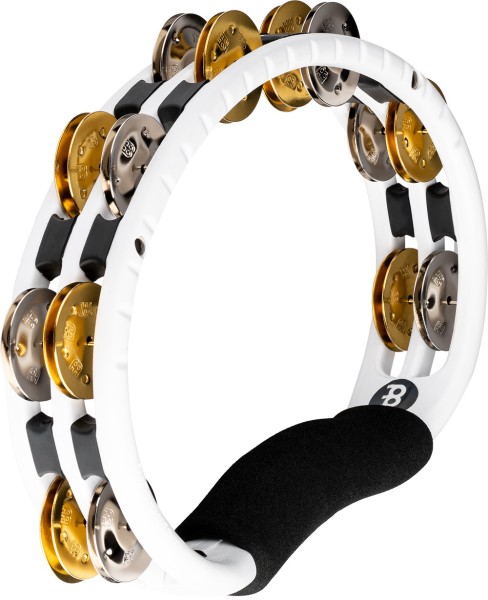 Meinl Percussion Recording-Combo Hand Held ABS Tambourine TMT1M-WH