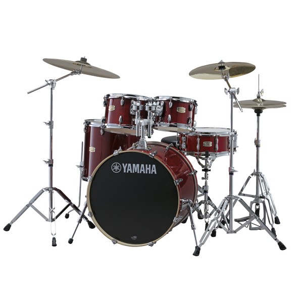 Yamaha Stage Custom Standard Set in Cranberry Red inkl. Hardware