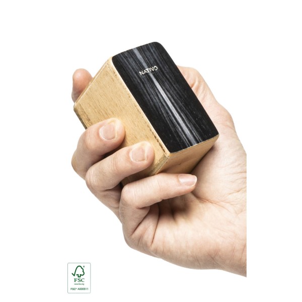 Mini-Cajon-Shaker mit schwarzer Frontplatte NATI-SHK-BK
