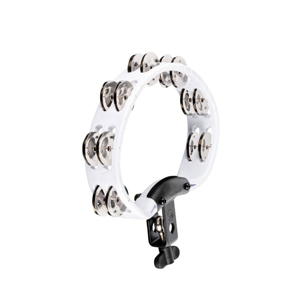 Meinl Percussion Headliner® Mountable ABS Tambourine, White HTMT2WH