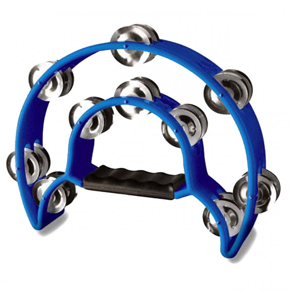 Merry-I Tambourine Halbmondform blau