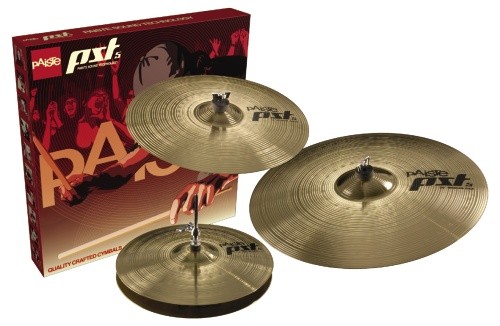 Paiste Becken PST 5 Universal Rock Set Beckensatz 14" Hihat 16" Crash 20" Ride