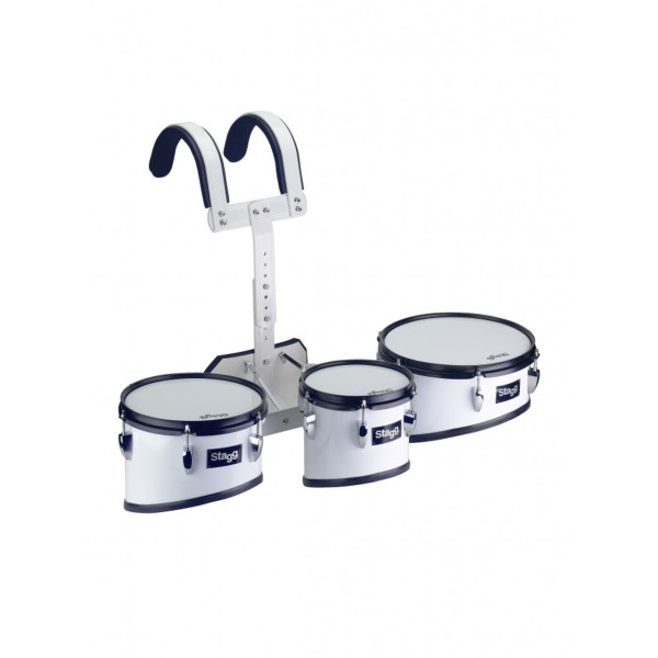 Stagg Marching Trio Tom Set mit leichtem Aluminium-Tragegestell
