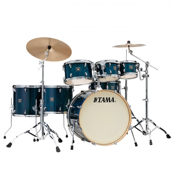 TAMA Superstar Classic Exotix CL72R PGHP 7 teilig Gloss Sapphire Lacebark Pine