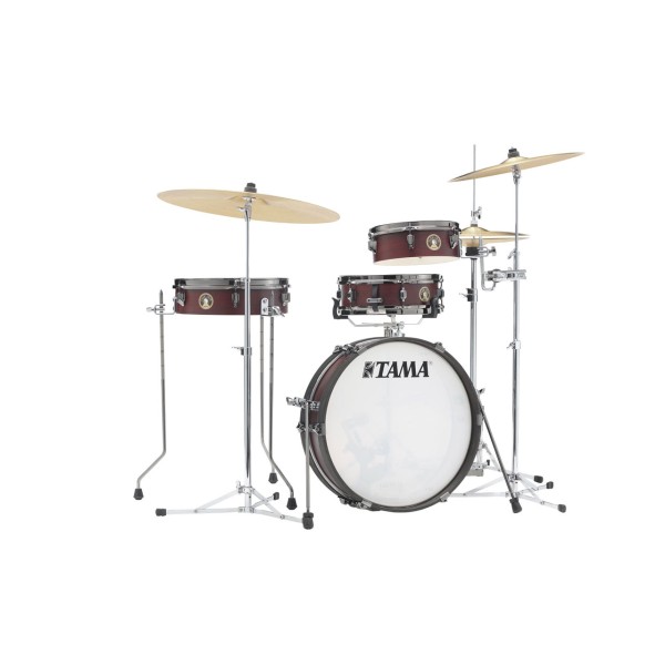 Tama Club-Jam Pancake Shell Kit 4 teilig - Burgundy Walnut Wrap/Black Nickel HW