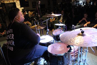 Drum Clinic mit Aaron Spears 31.10.2019 – Bild 17 von 54
