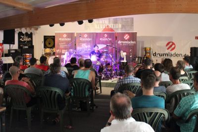 Drum Clinic mit Gregg Bissonette 02.08.2018 – Bild 14 von 18