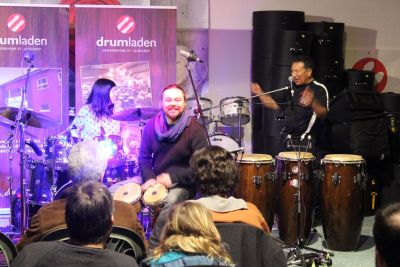 Drum-/ Percussion Clinic mit Alex Acuna 10.02.2017 – Bild 5 von 12